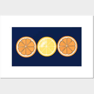 Lemon and Orange Rings Posters and Art